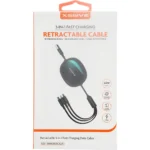 Xssive 3in1 Retractable Fast Charging Cable XSS-3IN1DESK2GR - Groen