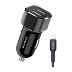 Xssive C29N Duo Car Charger + Micro Cable 2.4A - Zwart