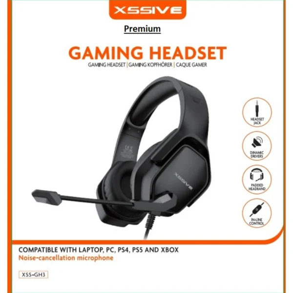 Xssive Gaming Headset Premium XSS-GH3 - Zwart