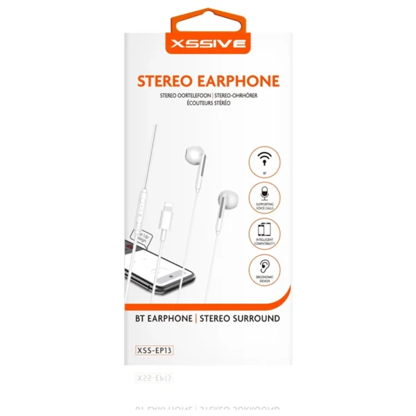 Xssive Stereo Headphones for iPhone XSS-EP13- Wit