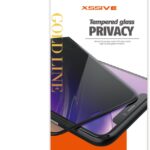 Xssive GoldLine Privacy Tempered Glass iPhone 14 Pro Max - Zwart