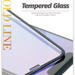 Xssive GoldLine Tempered Glass Galaxy A42 5G - Zwart